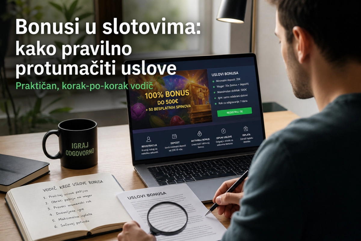 Praktičan, korak‑po‑korak vodič za bonusi u slotovima: kako pravilno protumačiti uslove